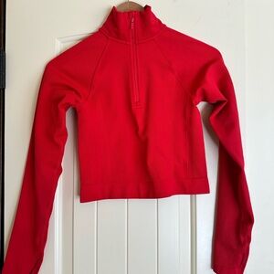 All in Motion Women's Vibrant Red Quarter-Zip Sweatshirt